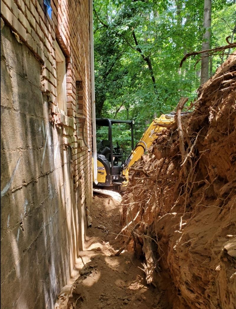 basement wall dig out 