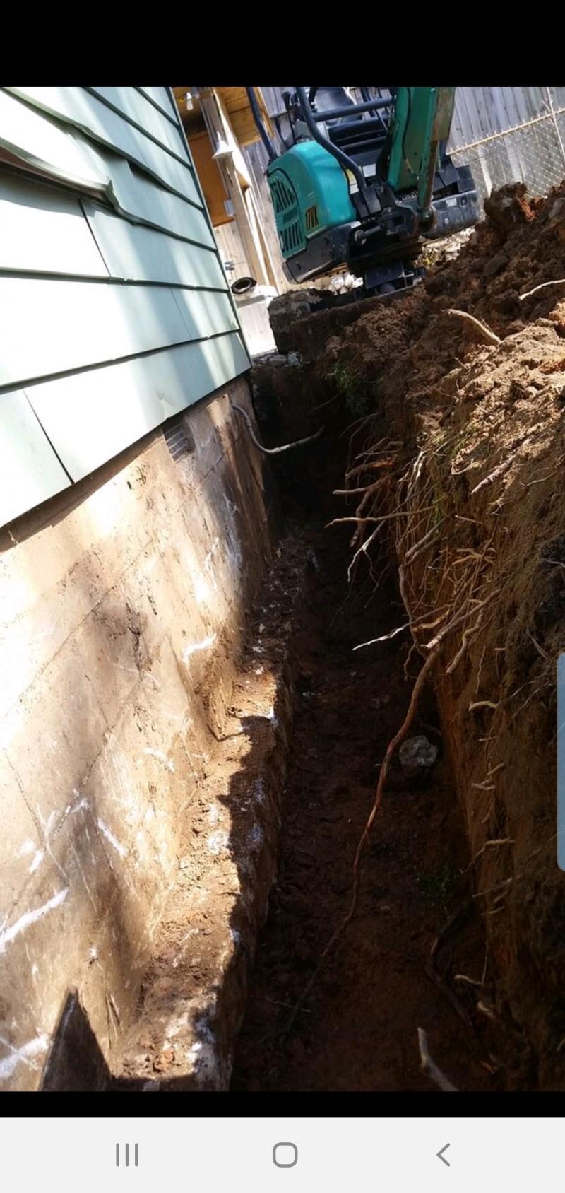 basement wall dig out 